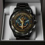 US Navy Black Stainless Steel Watch - TANTN15898