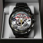US Marine Corps Black Stainless Steel Watch - TANTN15908