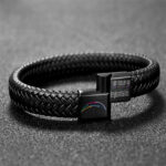 Los Angeles Chargers Crucial Catch 2025 Braided Leather Bracelet - TANTN15933