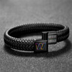 Washington Commanders Crucial Catch 2025 Braided Leather Bracelet - TANTN15939