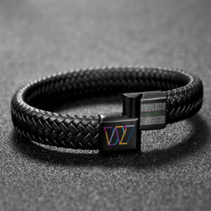 Washington Commanders Crucial Catch 2025 Braided Leather Bracelet - TANTN15939