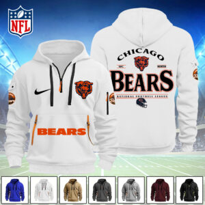 Chicago Bears 2D Quarter Zip Hoodie - TANTN16107