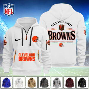 Cleveland Browns 2D Quarter Zip Hoodie - TANTN16109