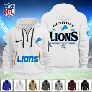 Detroit Lions 2D Quarter Zip Hoodie - TANTN16112