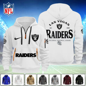 Las Vegas Raiders 2D Quarter Zip Hoodie - TANTN16118
