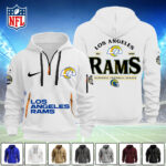 Los Angeles Rams 2D Quarter Zip Hoodie - TANTN16120