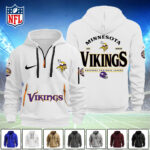 Minnesota Vikings 2D Quarter Zip Hoodie - TANTN16122