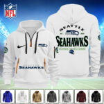 Seattle Seahawks 2D Quarter Zip Hoodie - TANTN16130