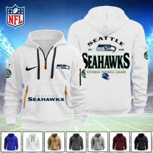 Seattle Seahawks 2D Quarter Zip Hoodie - TANTN16130