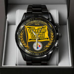 Pittsburgh Steelers The Terrible Towel 2025 Black Stainless Steel Watch – TANTN16137