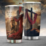Lion Cross Resurrection Christian Tumbler Cup - TANTN16191