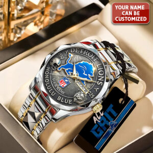 Personalized Detroit Lions 95th Anniversary 2025 Alloy Luxury Quartz Watch - TANTN16207