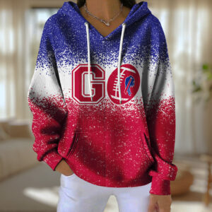 Buffalo Bills 3D Diagonal Jacquard Hoodie - TANTN16270