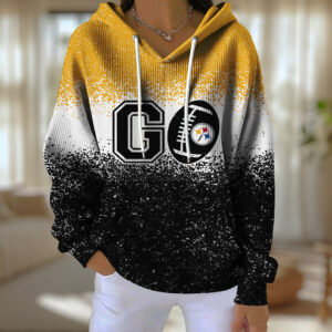 Pittsburgh Steelers 3D Diagonal Jacquard Hoodie - TANTN16272