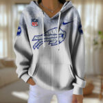 Buffalo Bills 3D Diagonal Jacquard Hoodie - TANTN16273
