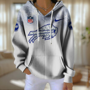 Buffalo Bills 3D Diagonal Jacquard Hoodie - TANTN16273
