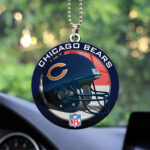 Chicago Bears Custom Shape 2-sided Acrylic Car Ornament – TANTN16286