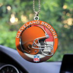 Cleveland Browns Custom Shape 2-sided Acrylic Car Ornament – TANTN16288