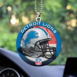 Detroit Lions Custom Shape 2-sided Acrylic Car Ornament – TANTN16291