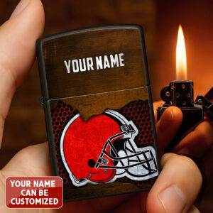 Personalized Cleveland Browns Zippo Lighter Case (No Insert) - TANTN16521