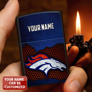 Personalized Denver Broncos Zippo Lighter Case (No Insert) - TANTN16523