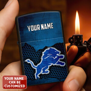 Personalized Detroit Lions Zippo Lighter Case (No Insert) - TANTN16524