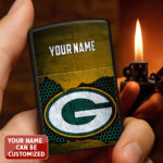 Personalized Green Bay Packers Zippo Lighter Case (No Insert) - TANTN16525
