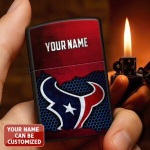 Personalized Houston Texans Zippo Lighter Case (No Insert) - TANTN16526