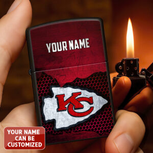 Personalized Kansas City Chiefs Zippo Lighter Case (No Insert) - TANTN16529