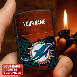Personalized Miami Dolphins Zippo Lighter Case (No Insert) - TANTN16533