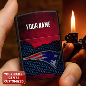 Personalized New England Patriots Zippo Lighter Case (No Insert) - TANTN16535