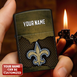 Personalized New Orleans Saints Zippo Lighter Case (No Insert) - TANTN16536