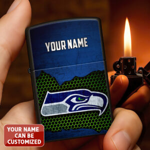 Personalized Seattle Seahawks Zippo Lighter Case (No Insert) - TANTN16542