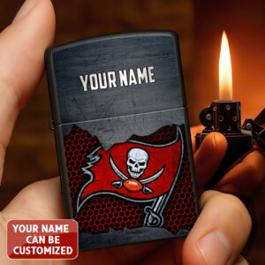 Personalized Tampa Bay Buccaneers Zippo Lighter Case (No Insert) - TANTN16543