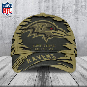 Baltimore Ravens 2025 Salute to Service Classic Cap - TANTN16762