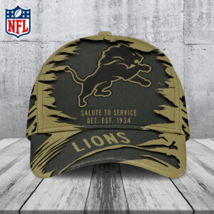 Detroit Lions 2025 Salute to Service Classic Cap - TANTN16770
