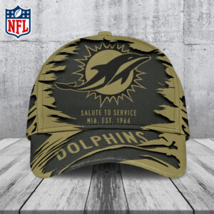 Miami Dolphins 2025 Salute to Service Classic Cap - TANTN16779