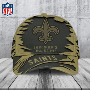 New Orleans Saints 2025 Salute to Service Classic Cap - TANTN16782