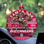 Tampa Bay Buccaneers Custom shape 2-sided Acrylic Car Ornament - HOATT12925