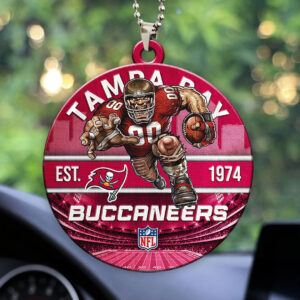 Tampa Bay Buccaneers Custom shape 2-sided Acrylic Car Ornament - HOATT12925