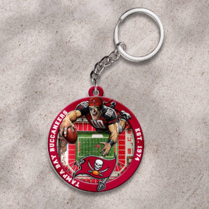 Tampa Bay Buccaneers Custom Shape 2-sided Keychain - HOATT12710