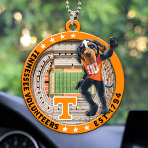 Tennessee Volunteers Football Custom shape 2-sided Acrylic Car Ornament - HOATT13137
