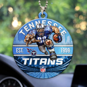 Tennessee Titans Custom shape 2-sided Acrylic Car Ornament - HOATT12926