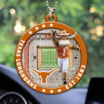 Texas Longhorns Football Custom shape 2-sided Acrylic Car Ornament – HOATT13139