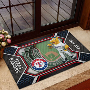 Texas Rangers Custom Doormat - HOATT13098