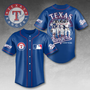 Texas Rangers x KISS Baseball Jersey - HOATT13426