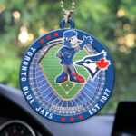 Toronto Blue Jays Custom shape 2-sided Acrylic Car Ornament - HOATT13060