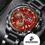 US Marine Corps Black Stainless Steel Watch - MAITM 12200