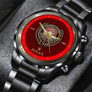 US Marine Corps x Rolex Black Stainless Steel Watch - MAITM 12246