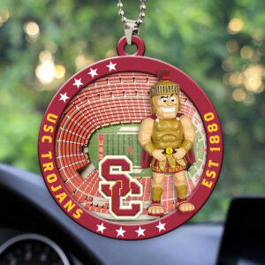 USC Trojans Football Custom shape 2-sided Acrylic Car Ornament - HOATT13121